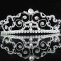Handmade silver imperial veil,wedding headpiece woman hair accessories tiara band regal 2485