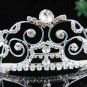 Handmade silver imperial veil,wedding headpiece woman hair accessories tiara band regal 2485