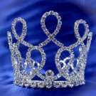 Handmade Silver bridal small crown veil,wedding headpiece woman hair accessories tiara regal 4989