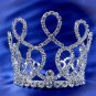 Handmade Silver bridal small crown veil,wedding headpiece woman hair accessories tiara regal 4989