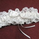 Handmade ivory lace & pearl & elastic & ribbon bridal garter veil,wedding accessories 8293i