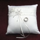 Handmade purple white satin bridal ring pillow ribbon veil, bridesmaid wedding accessories r966i