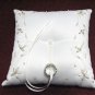 Handmade ivory satin bridal ring pillow ribbon veil, bridesmaid wedding accessories r974i