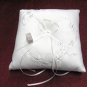 Handmade ivory satin bridal ring pillow ribbon veil,wedding bride accessories r990i