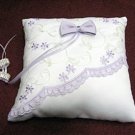 Handmade purple white satin bridal ring pillow ribbon veil,wedding accessories r990i