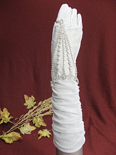 Handmade silver sparkle crystal rhinestone bridal bracelet veil,wedding accessories #724