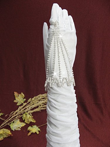 Handmade sparkle crystal rhinestone silver pearl bridal bracelet veil,wedding accessories 2688