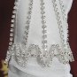 Handmade sparkle crystal rhinestone silver pearl bridal bracelet veil,wedding accessories 2688