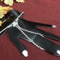 Handmade sparkle crystal rhinestone silver bridal bracelet veil,wedding accessories 753