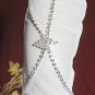 sparkle crystal rhinestone silver bridal bracelet veil,wedding handmade accessories 763