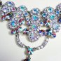 Handmade Bridal sparkle crystal rhinestone rhodium alloy bracelet ,wedding party accessories E8002
