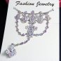 Handmade Bridal sparkle crystal rhinestone alloy bracelet veil,wedding party accessories E8007