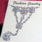Bridal sparkle crystal rhinestone rhodium alloy bracelet veil,wedding handmade accessories E8009