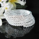 Bridal sparkle silver crystal rhinestone bracelet veil,wedding handmade crystal accessories 1322