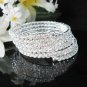 Bridal sparkle silver crystal rhinestone bracelet veil,wedding handmade crystal accessories 1322