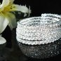 Bridal sparkle silver crystal rhinestone bracelet veil,wedding handmade crystal accessories 1322