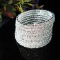 multi layer handmade bridal sparkle crystal rhinestone bracelet veil,wedding accessories 1399