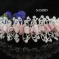 Handmade alloy Bridal silver pink comb veil,wedding tiara headpiece accessories regal 2021