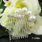 Handmade alloy pearl Bridal silver small comb veil,wedding tiara headpiece accessories regal 1048S
