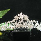 Handmade alloy floral Bridal silver comb veil,wedding tiara headpiece accessories regal  891S