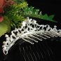 Handmade alloy floral Bridal silver comb veil,wedding tiara headpiece accessories regal  891S
