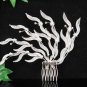 Handmade alloy floral silver pearl bridal comb,wedding tiara headpiece hair accessories regal  3952