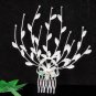 Handmade alloy floral silver bridal comb,wedding tiara headpiece hair accessories regal 1088