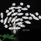 Handmade alloy pearl floral silver bridal comb,wedding tiara headpiece hair accessories regal 1760
