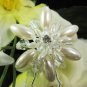 handmade floral silver small bridal comb,wedding tiara headpiece woman hair accessories regal 3249s