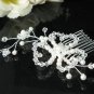 handmade silver pearl bridal comb,wedding tiara headpiece woman hair accessories regal 3313