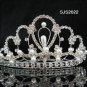 Handmade silver rhinestone crystal pearl bridal comb wedding tiara woman hair accessories 2022