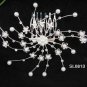 Silver alloy floral pearl bridal comb,wedding bridesmaid tiara woman hair accessories L813