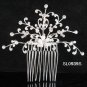 Handmade floral silver rhinestone alloy bridal comb,wedding woman hair accessories tiara SL939s