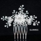 Handmade crystal floral silver alloy bridal comb,wedding bridesmaid hair accessories tiara SL945s