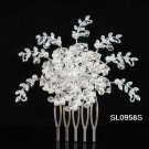 Handmade pearl floral silver alloy bridal comb,wedding woman hair accessories tiara SL958s