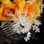 Handmade pearl floral silver alloy bridal comb,wedding woman hair accessories tiara SL958s