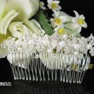 Handmade alloy floral silver wedding comb, bridal woman hair accessories tiara regal SL965s