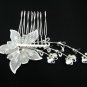 Handmade silver alloy floral bridal comb,wedding woman hair accessories tiara C20016