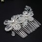 Silver handmade rhinestone bridal small comb,wedding tiara crystal floral hair accessories SL1059