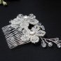 Silver handmade rhinestone bridal small comb,wedding tiara crystal floral hair accessories SL1059