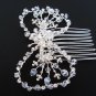 Bridal silver handmade sparkle hair comb,wedding tiara crystal hair accessories regal SL1216