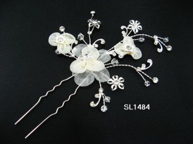 Bridal tiara silver handmade alloy floral hair comb,wedding hairpin hair accessories regal SL1484