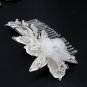 Bridal silver handmade floral crystal hair comb,wedding tiara headpiece hair accessories SL1761