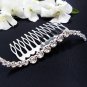 Bridal silver handmade simple hair comb,wedding tiara headpiece hair accessories regal 2647