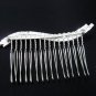 Bridal silver handmade small hair comb,wedding tiara headpiece hair accessories regal 4447