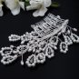 Bridal silver handmade headpiece,new fancy bridesmaid hair accessories floral pearl comb 4051