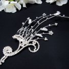 Tiara Bridal Comb,Silver Crystal Phoenix  Hair Comb Tiara style, Wedding hair Comb 391