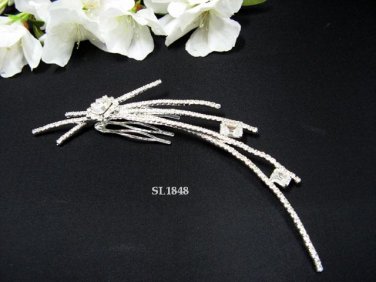 Sparkle Bridal handmade silver crystal tiara comb,bridesmaid hair accessories tiara comb 1848