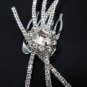 Sparkle Bridal handmade silver crystal tiara comb,bridesmaid hair accessories tiara comb 1848