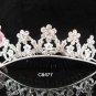 Silver bridal crystal comb,bridesmaid handmade hair accessories,wedding tiara comb 8477